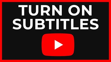 How To Turn On Subtitles On Youtube Mobile App Youtube