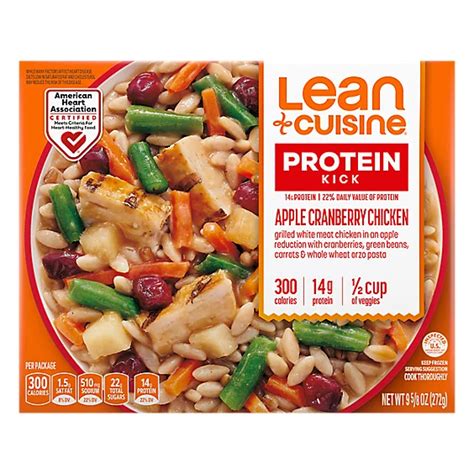 Lean Cuisine Protein Kick Apple Cranberry Chicken Frozen Entree Box 9