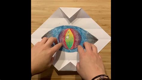 How To Make An Origami Dragon Eye Youtube