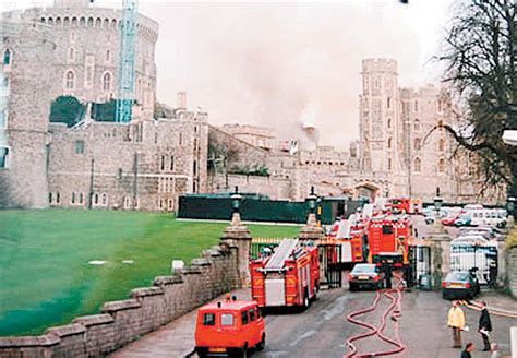 Windsor Castle Fire The Fire At Windsor Castle On Friday 20