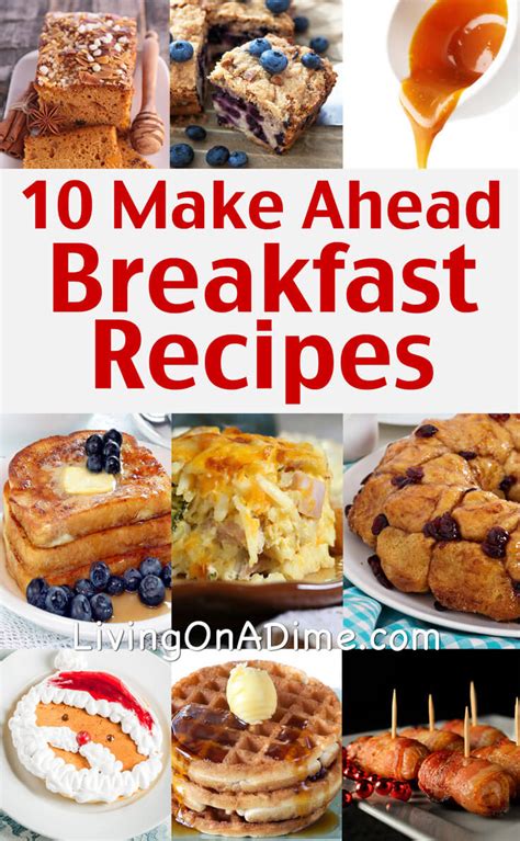 Easy Make Ahead Breakfast Recipes Christmas Breakfast Ideas