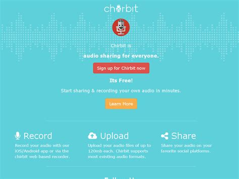 Chirbit Chirbit Share Your Audio Easily Welcome