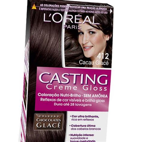 Copre i primi capelli bianchi. l'oreal casting creme gloss | Coloração Casting Creme Gloss 412 Cacau Glacê - L'Oreal Paris ...