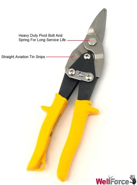 Super Heavy Duty Straight Cut Aviation Tin Snips Cutting Blades Sheet