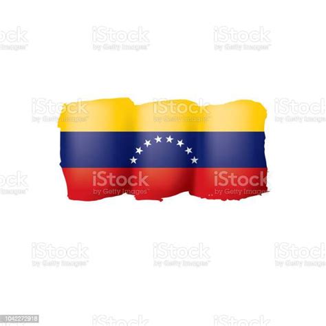 Ilustración De Bandera De Venezuela Vector Ilustración Sobre Un Fondo