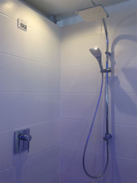 With a little skill, it's not that hard to replace a shower combination set. Kohler Rainduet combination rail shower set (round option ...