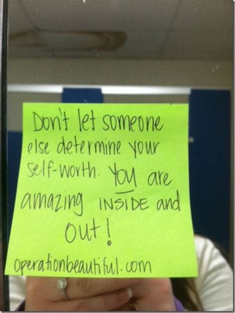 This is a little note to let you know just how helpful you have been. Operationbeautiful.com Transforming the way you see yourself one sticky note at a time ...