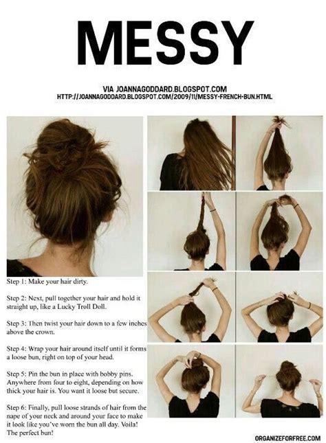 Now You Knohow To Do The Perfect Messy Bun Hair Styles Easy