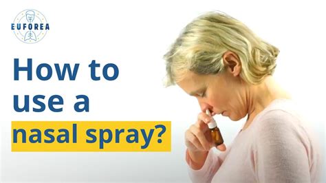 How To Correctly Use A Nasal Spray Youtube