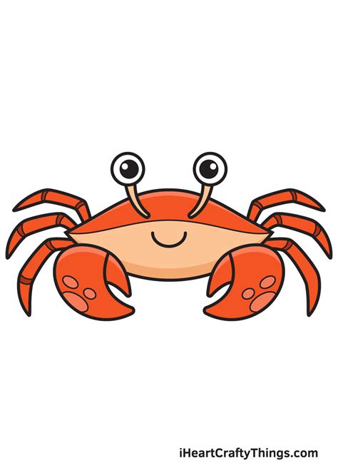 Crab Drawing — How To Draw A Crab Step By Step