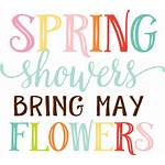 Showers Flowers Spring Svg Bring Cut Stencil