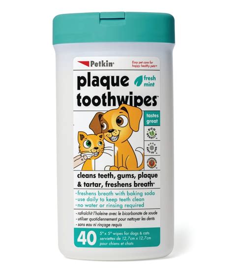 Plaque Toothwipes Pack Of 40 For Dogs Ooddles