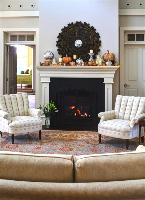 Autumn Fireplace Mantel ~ Inspirations French Country