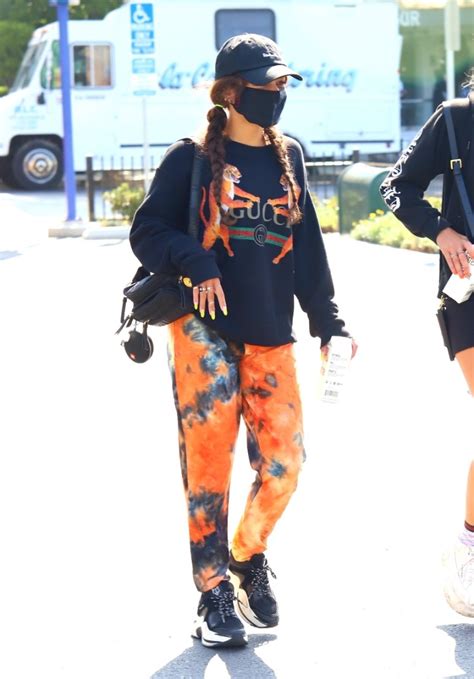 Vanessa Hudgens Does The Tie Dye Trend In A Wild Sweater And Sneakers