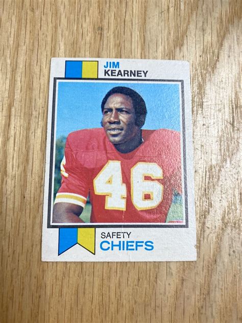 1973 Topps Football Jim Kearney Chiefs Card 32 Ebay