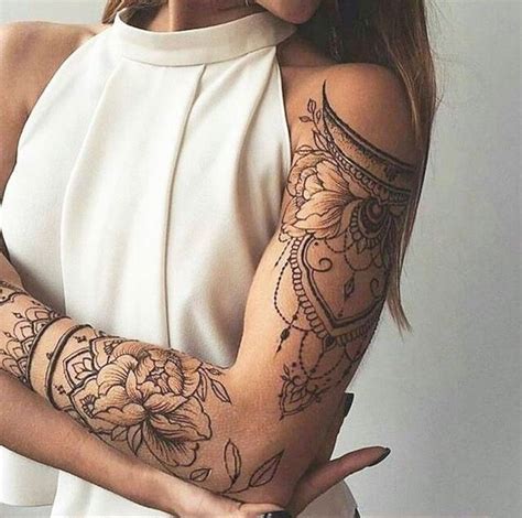 Another Example Of The Sleeve Tattoo Oberarm Frau Tattoo Arm Frau