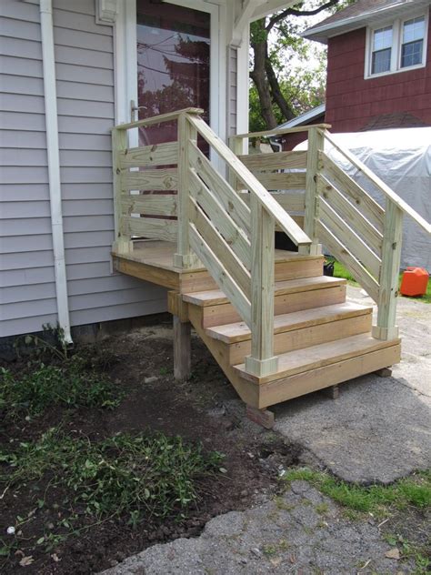How To Build A Handrail For Outdoor Concrete Steps