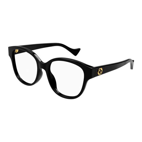 gucci women s gg1260oa black round optical glasses eyewear index