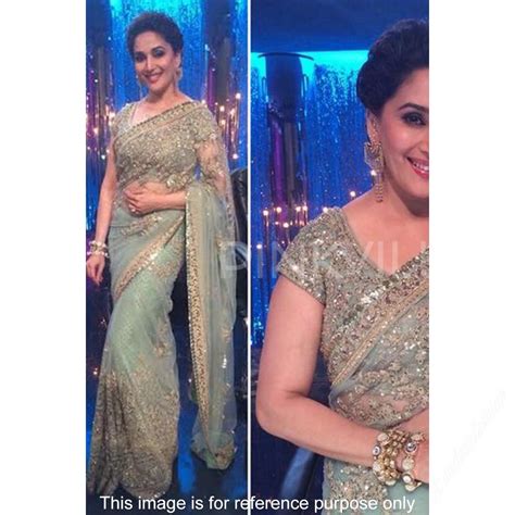 By Madhuri Dixit Bollywood Dancing Queen Saree Sale Online Green Net