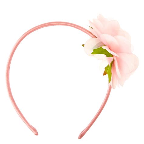 Light Pink Flower Headband Claires Us