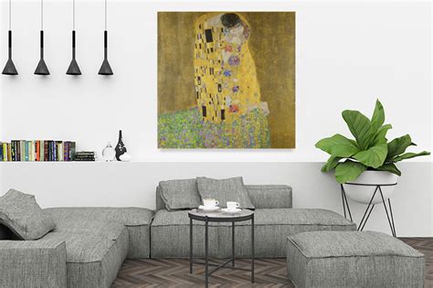Już w roku 1908 został zakupiony przez österreichische galerie belvedere w wiedniu i znajduje się w jej kolekcji do dziś. Obraz Pocałunek Gustav Klimta Reprodukcja (R022 ...