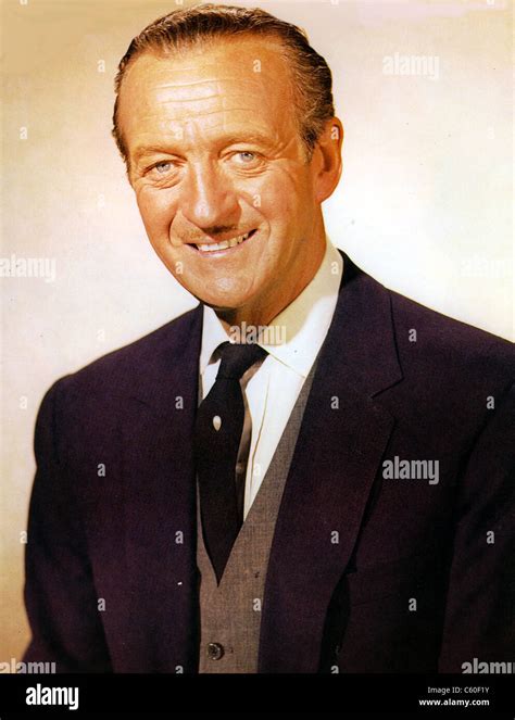 David Niven 1910 1983 English Film And Stage Actor About 1970 Stock