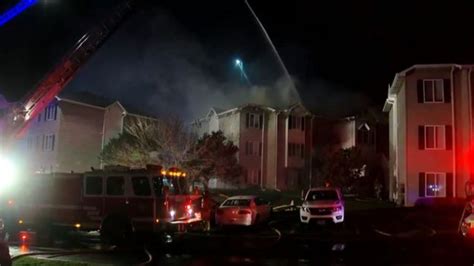 Firefighters Battle Fire At Park West Apartments