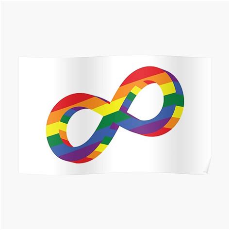 Lgbtqia Infinity Sign Poster For Sale By Radvas Redbubble