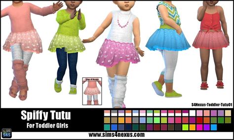 Lana Cc Finds Toddler Tutu Sims 4 Toddler Tutu Skirt Kids