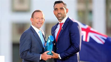 Adam Goodes Receives His Award As 2014 Australian Of The Year From
