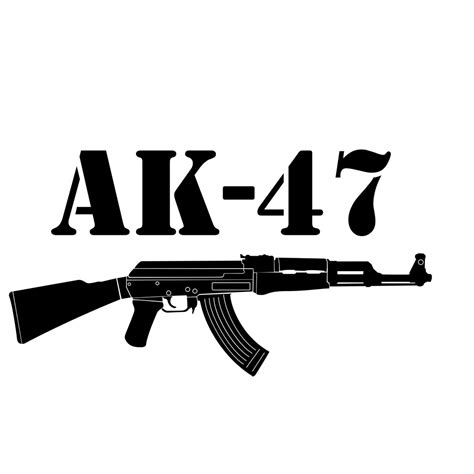 Ak 47 Graphics Svg Dxf Eps Cdr Ai Pdf Vector Art Clipart Etsy