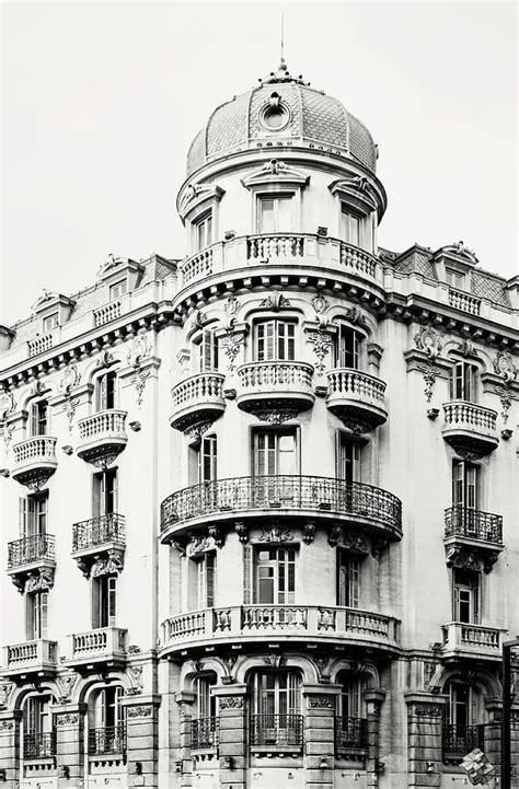 Black And White Granada Ornate Building In Spain 2