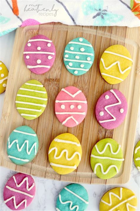 Easy Easter Egg Sugar Cookies My Heavenly Recipes