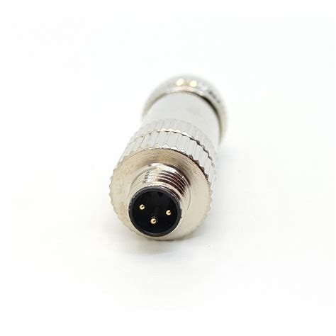 M8 Male Straight Ip67 Shielded Connector 3 Pole China M8 Shielded