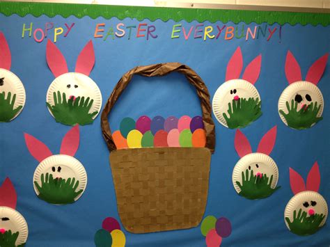 Hoppy Easter Everybunny Easter Bulletin Board Used Large Paper