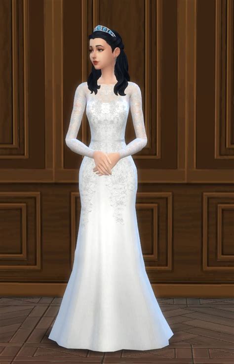 Wedding Mermaid Gown Sims 4 Wedding Dress Sims 4 Dresses Sims 4
