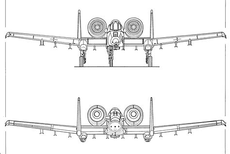 Fairchild Republic A 10 Thunderbolt Ii Blueprint Download Free