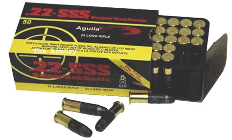 22lr Subsonic Ammo 60gr Aguila Sss Solid 50 Rounds