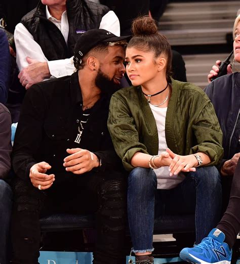 Zendaya And Odell Beckham Jr At Knicks Game November 2016 Popsugar Celebrity