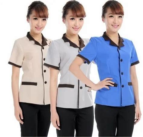 Female Housekeeping Staff Uniform Industry Application Hotel At Rs
