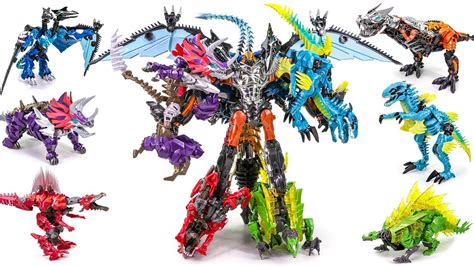 Transformers 4 Aoe Dinobot Combiner Grimlock Oversized Scorn Slag Snarl