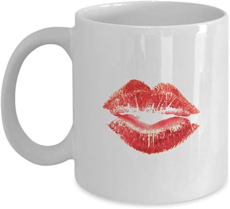 Lipstick Kiss Mug Red Lipstick Coffee Cup Kitchen And Dining