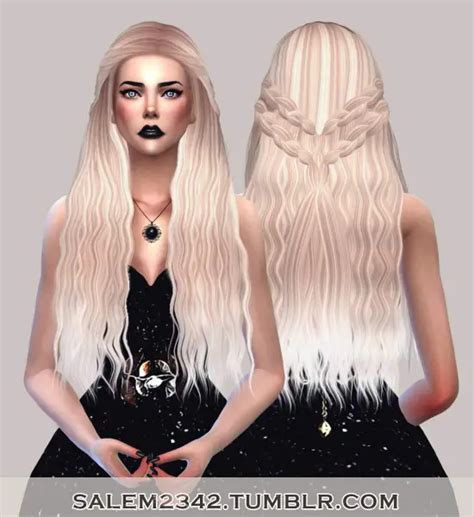 Sims 4 Hairs ~ Salem2342 Stealthic Cadence Hair Retextured