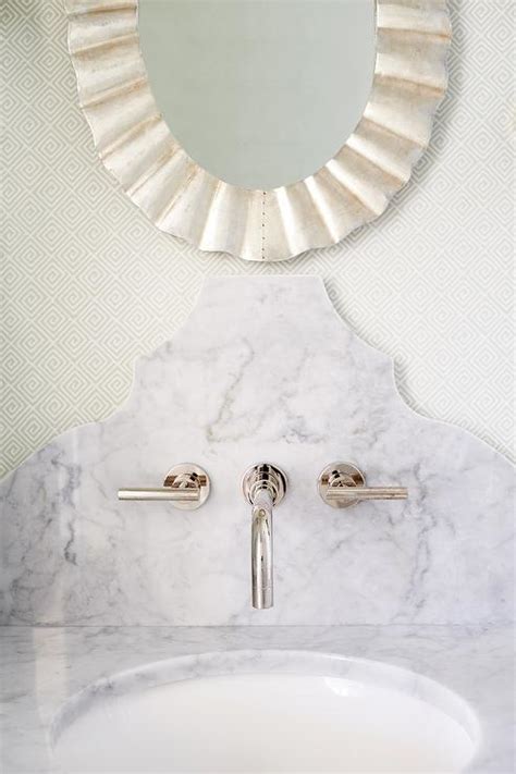 St James Single Vanity In Powder Room Transitional Bathroom