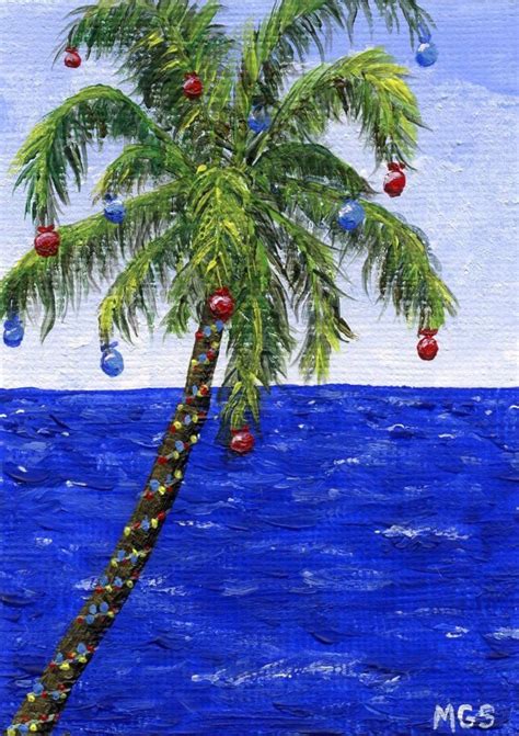 Christmas Palm Christmas Hawaii Ocean Light Decorations