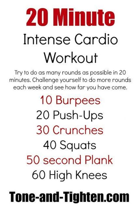 Quick Fat Burning Cardio Workouts A Listly List