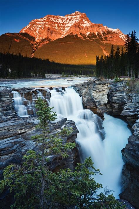Athabasca Falls Jasper National Park Alberta Canada Waterfall