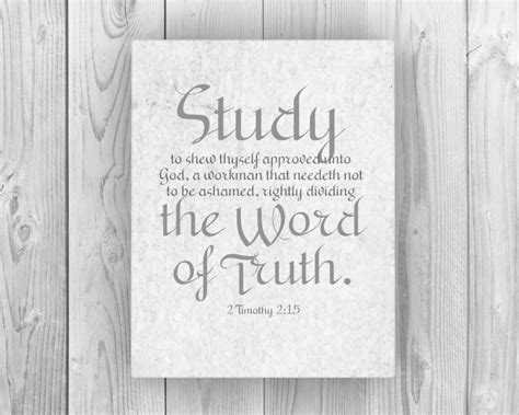 2 Timothy 215 On Canvas Study To Show Thyself Approved Teacher T