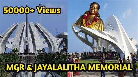 jayalalithaa memorial in marina beach mgr memorial youtube