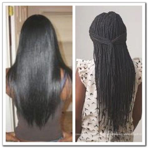 They save the hair from excessive combing, brushing, and styling, and help eliminate hair breakage. Box Braids Hair Growth Before And After | Box braids ...